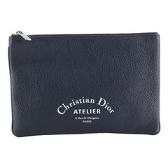Christian Dior Zip Pouch Leather Small