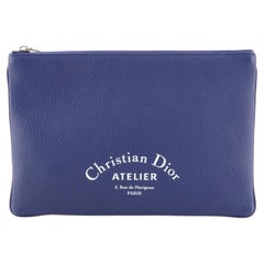 Christian Dior Zip Pouch Leather Small