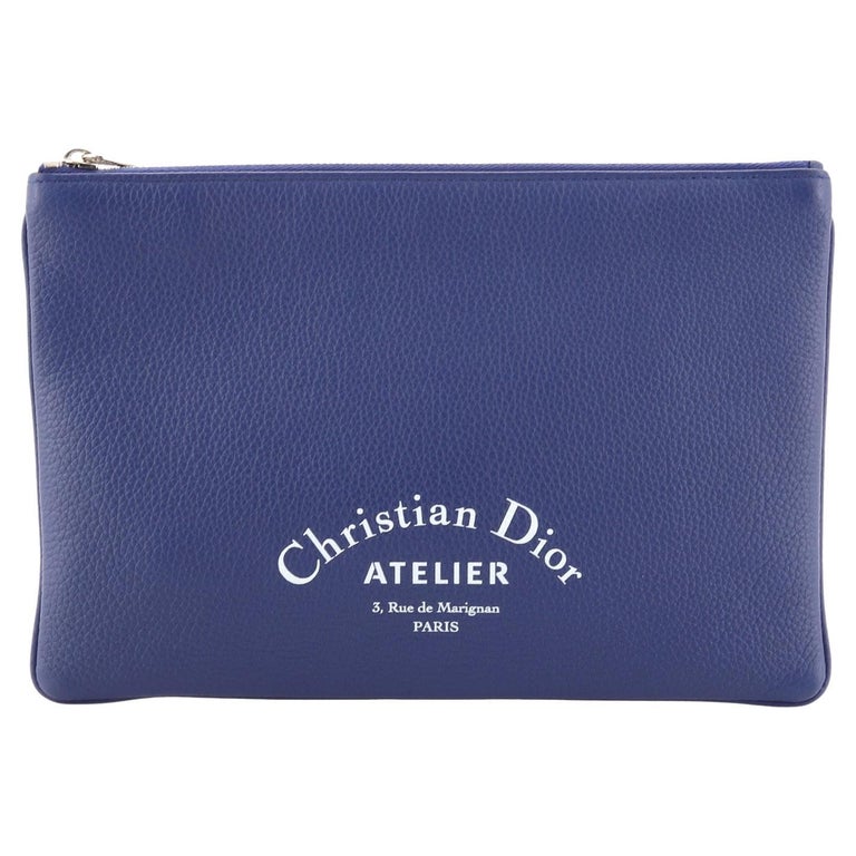 Christian Dior Zip Pouch Leather Small at 1stDibs