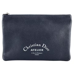 Christian Dior Zip Pouch Leather Small