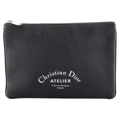 Christian Dior Zip Pouch Leather Small