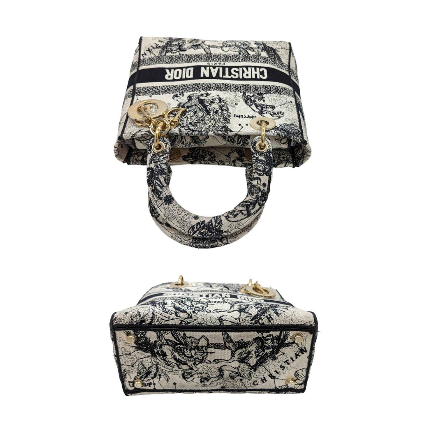 Women's Christian Dior Zodiac Toile De Jouy Medium Lady D-Lite Bag