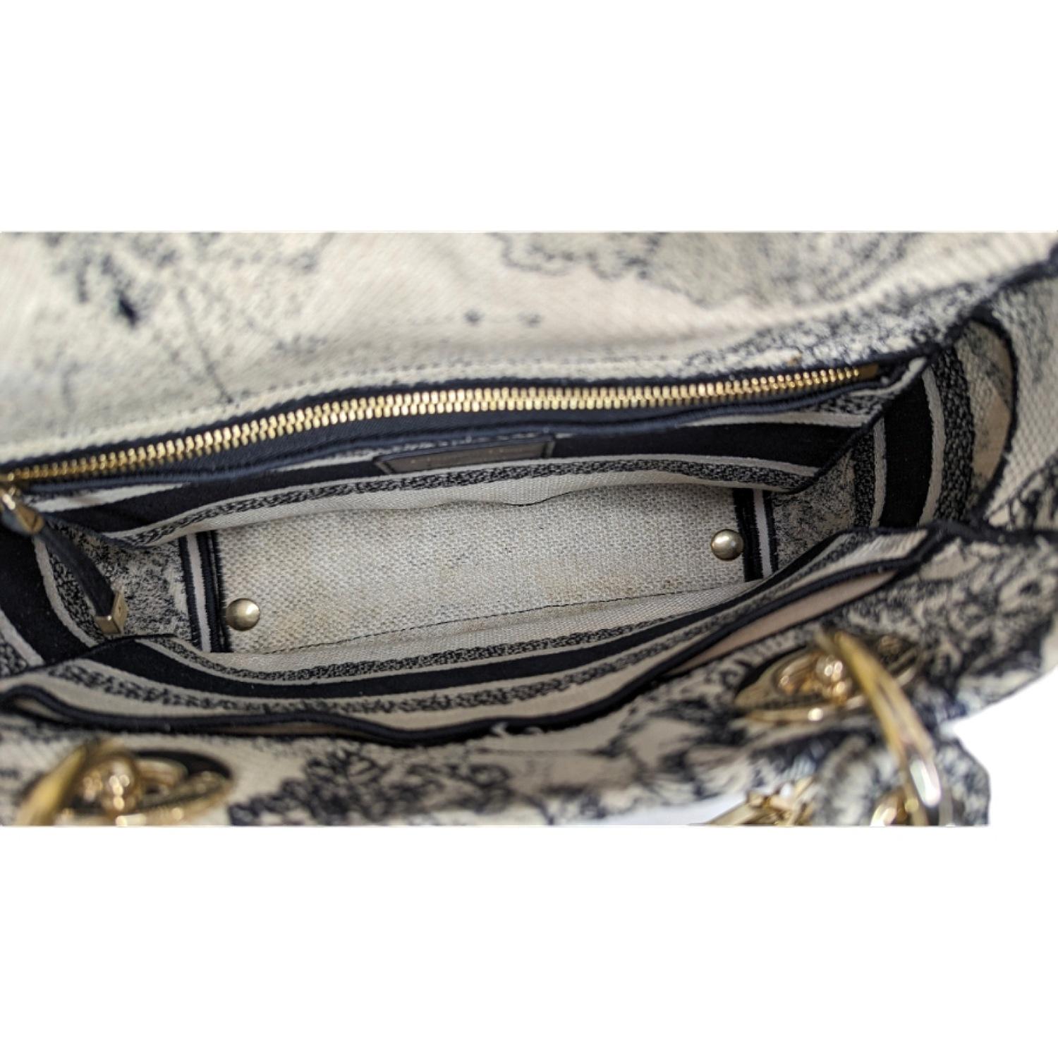 Christian Dior Zodiac Toile De Jouy Medium Lady D-Lite Bag 2