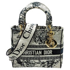 Christian Dior Zodiac Toile De Jouy Medium Lady D-Lite Tasche mit Tierkreiszeichen
