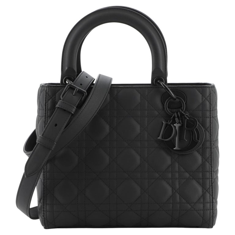 Lady dior medium matte black Clearance