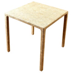 Christian Due, Eggshell lacquer table, beautiful model, circa 1970, France.