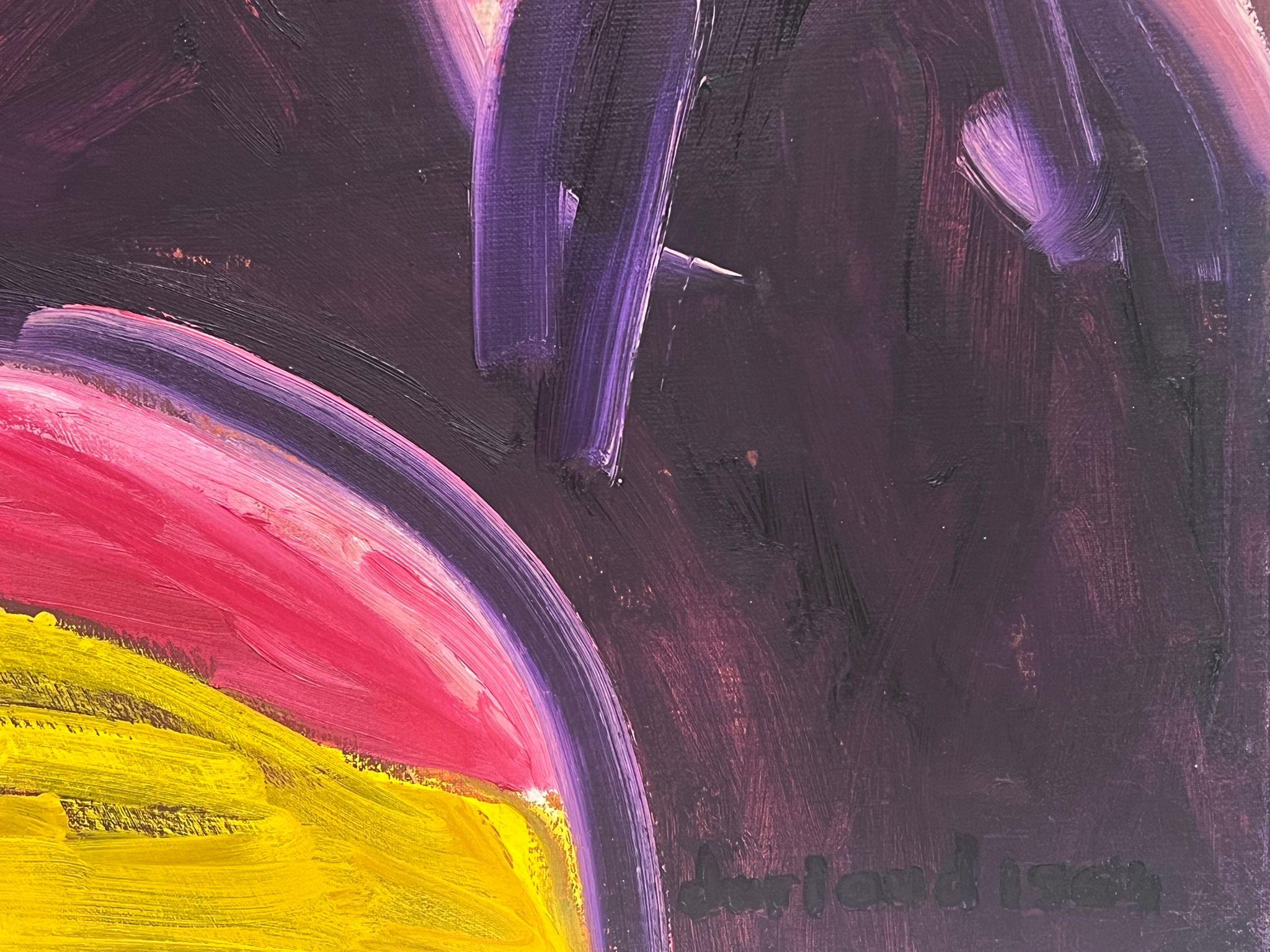 Enorme dipinto ad olio francese fauvista modernista degli anni '60 Ritratto di uomo seduto - Painting Moderno di Christian Duriaud