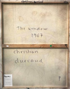 La fenêtre, grande peinture à l'huile expressionniste française