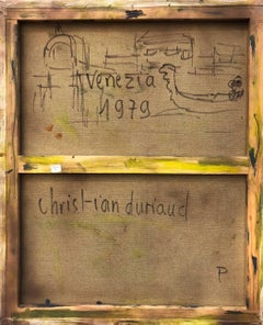 Venezia:: großes Ölgemälde des französischen Expressionismus