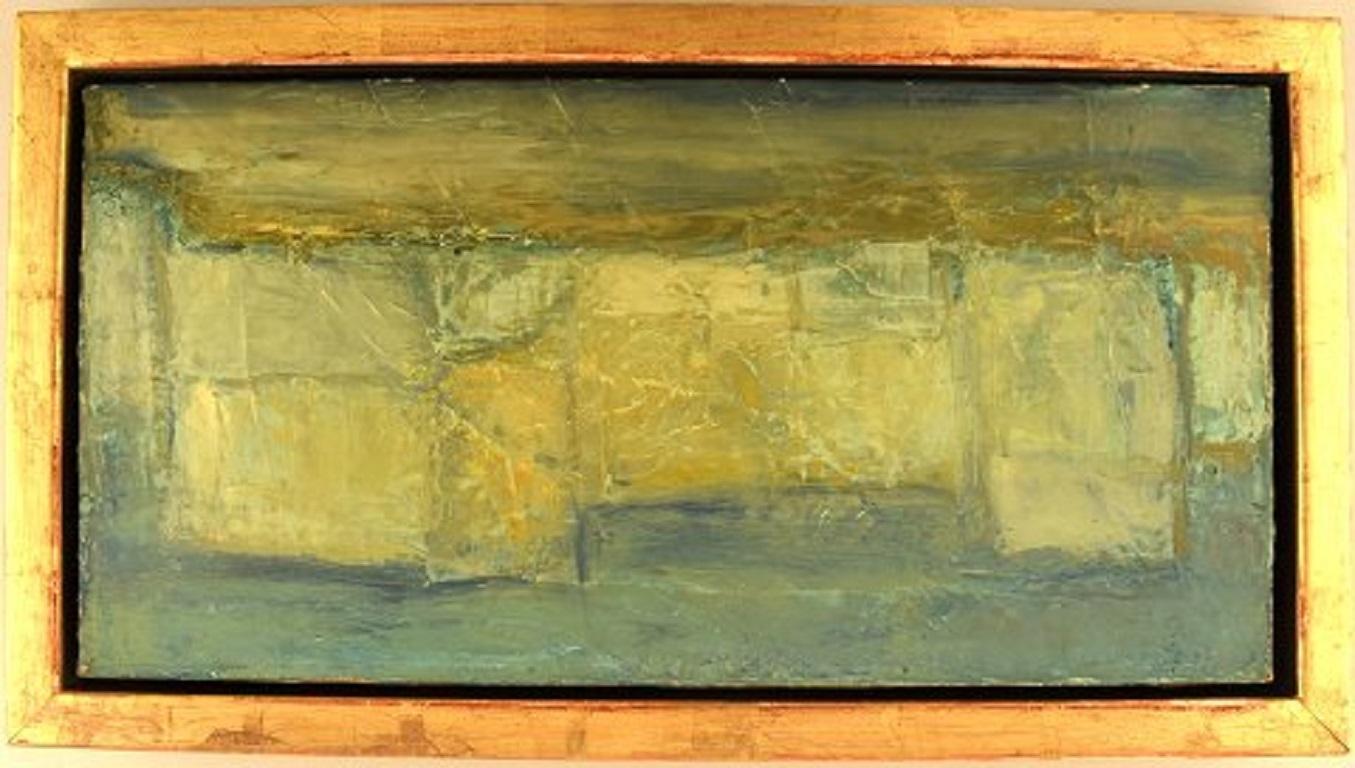 Christian Dyekjær (1940-1991). Modernist landscape. Oil on canvas. Dated 1965.
In very good condition.
Signed.
The canvas measures: 50 x 25 cm.
The frame measures: 2.5 cm.