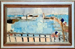 Port de Sète, Modern Landscape Painting, Mid20th Century, After Nicolas de Staël