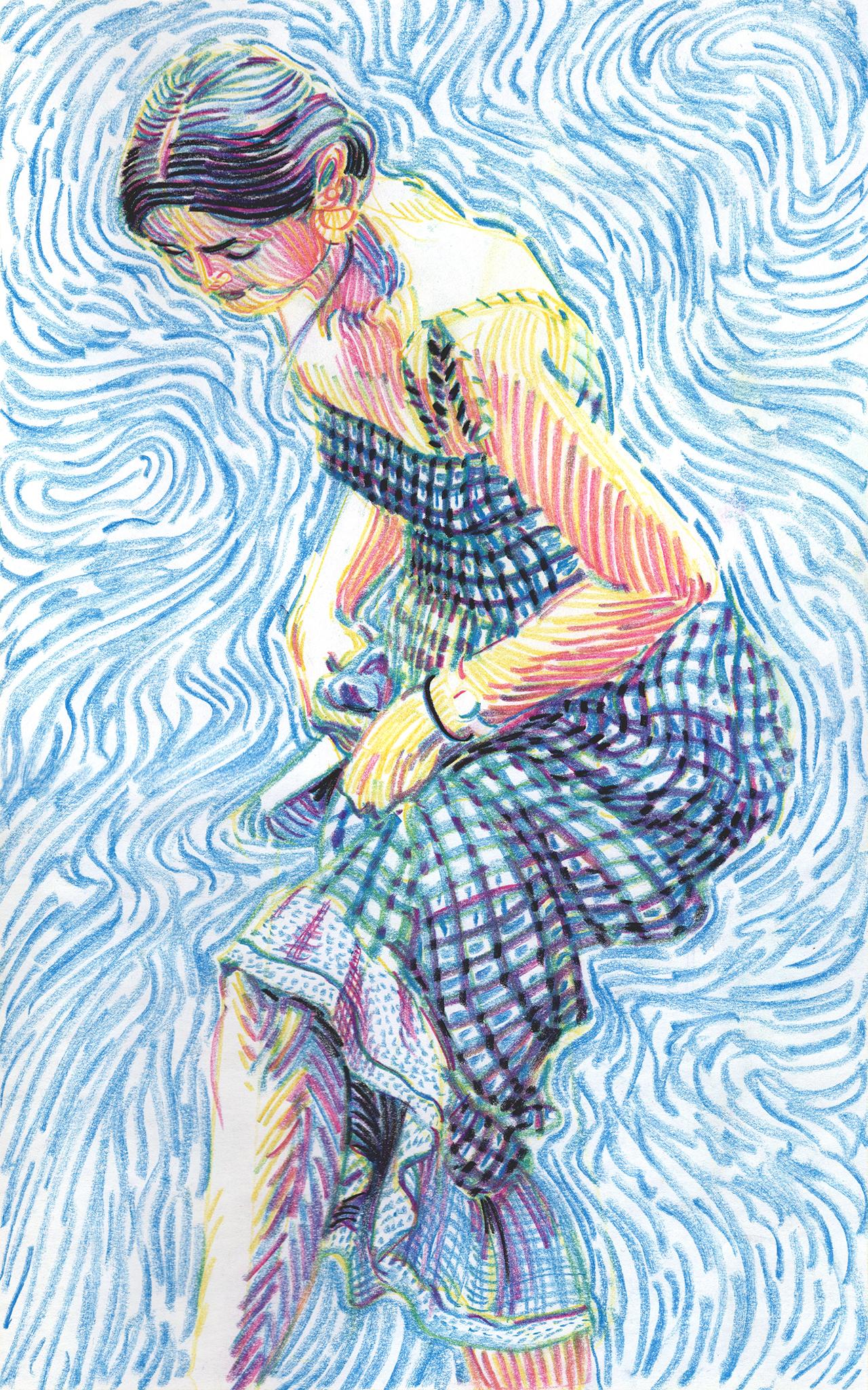 Pastel de tiza sobre papel

Christian Frederiksen es un artista georgiano nacido en 1989 que vive y trabaja en Calgary, Canadá. Le encanta experimentar con nuevas formas de crear imágenes colaborando con la inteligencia digital, explorando técnicas