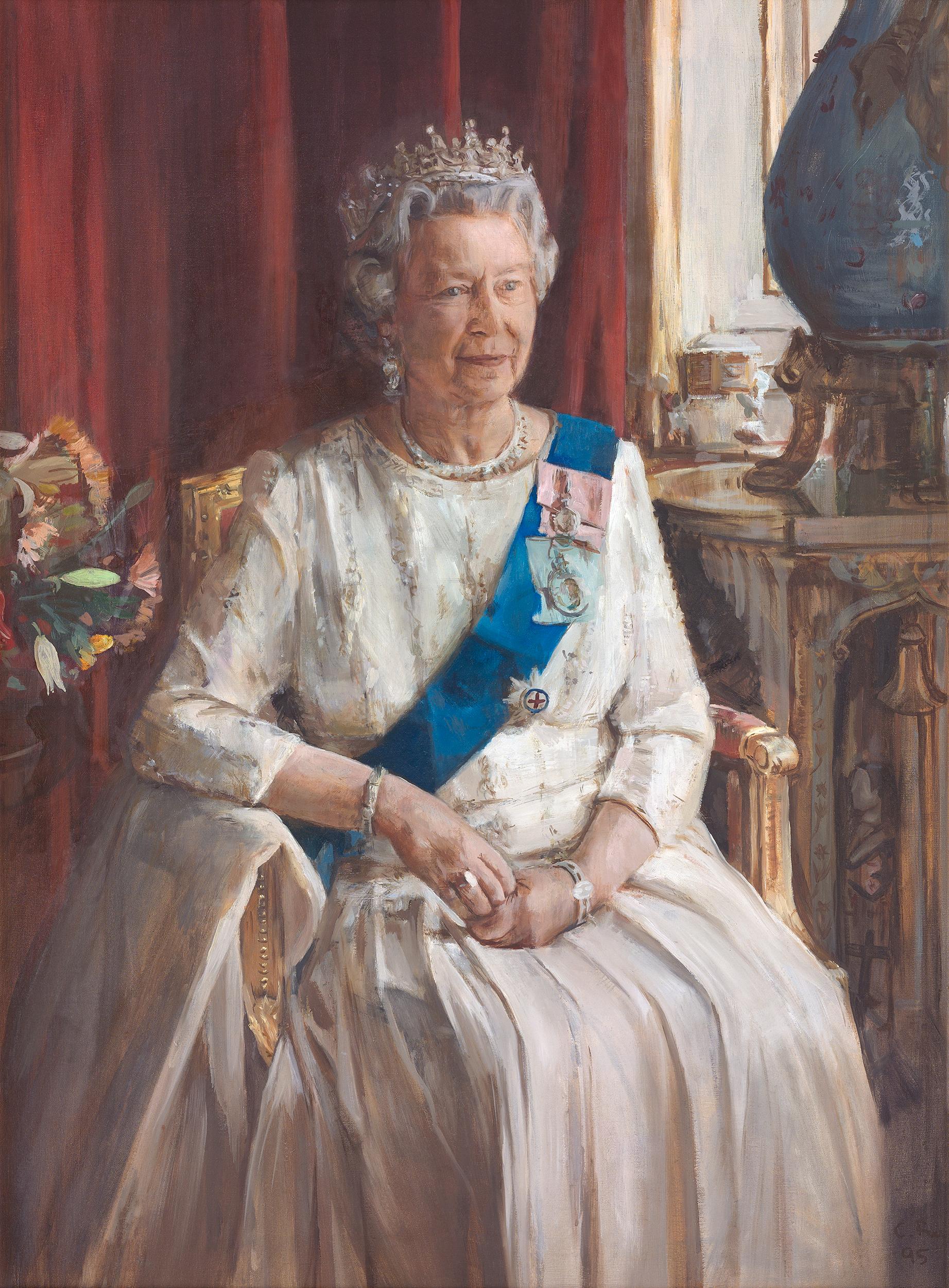 Christian Furr Portrait Print - HM Queen Elizabeth II