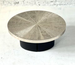 Christian Heckscher Tavolino/Barattolo in nichel inciso e firmato, Belgio 1980