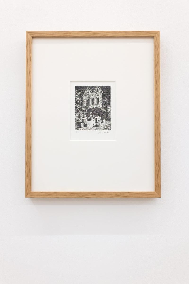 Der Garten (Schwarz), Figurative Print, von Christian Hidaka