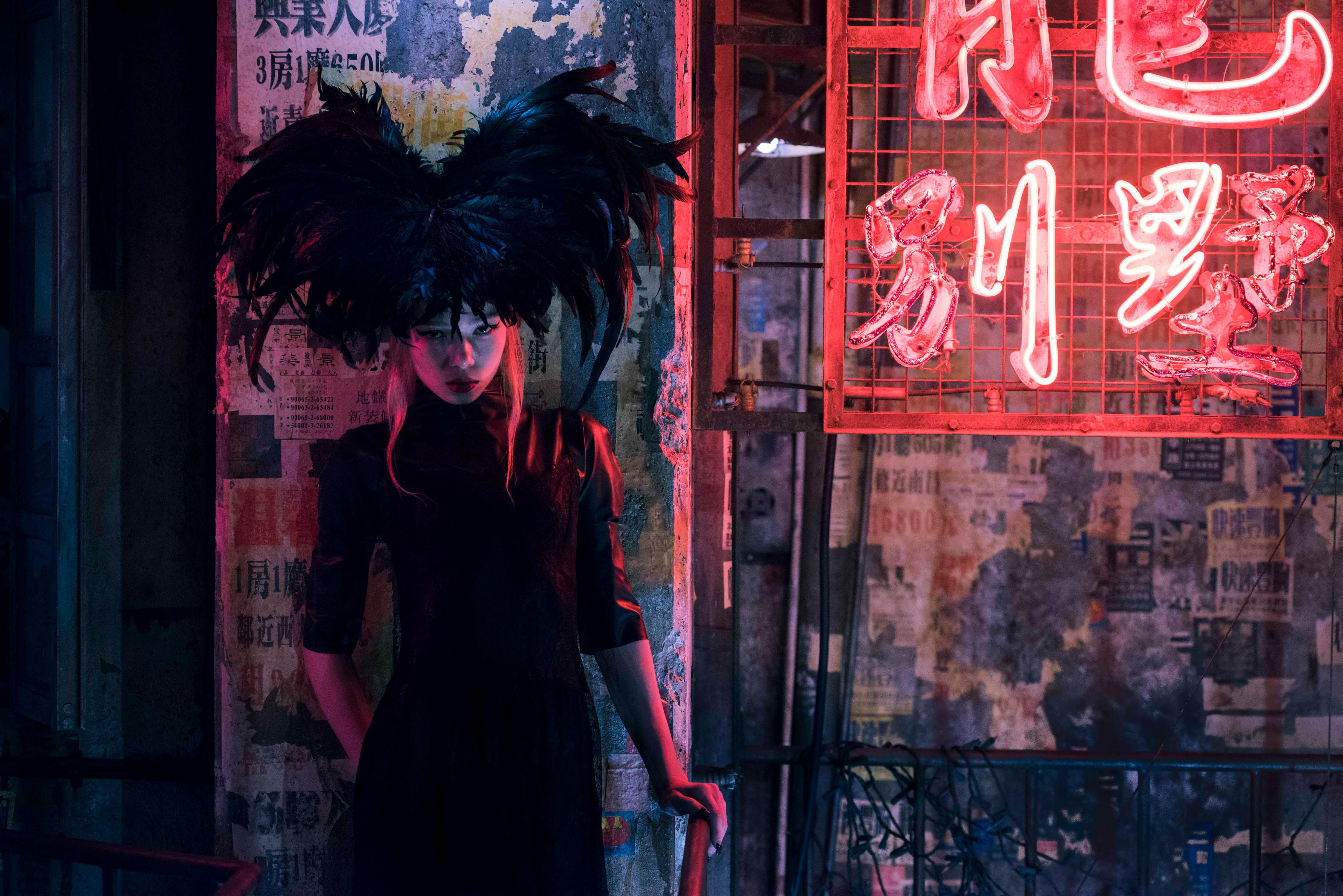 Nude Photograph di Christian Houge - Keyla Karasu 1",  Serie Okurimono, Tokyo- japan-fashion -harajuku-girl-color