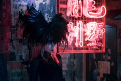 'Keyla Karasu 2', série Okurimono, Tokyo- japonais-neon-girl-colore