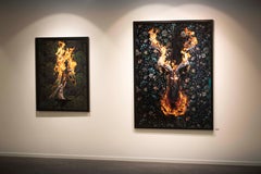 `Kudu`, Oslo - `Residence of Impermanence`-animal nature fire taxidermy