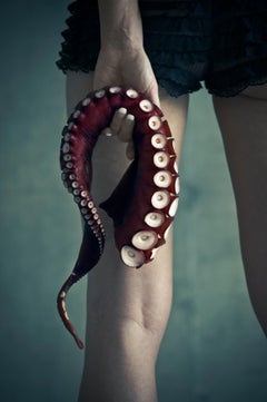 « Tako »,  série Okurimono, Tokyo- femme nue en forme de squid, couleur japonaise 