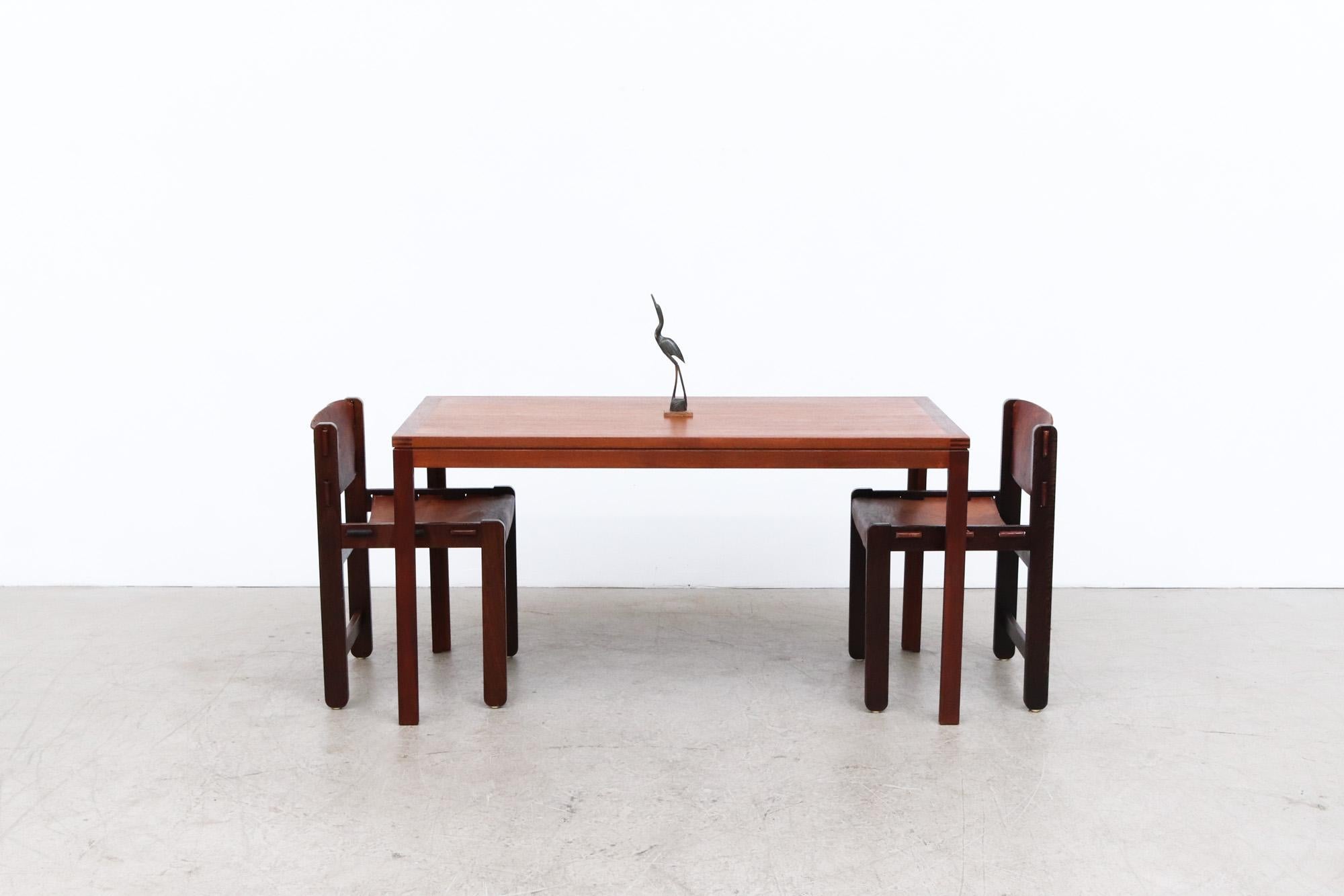 Mid-Century Modern Table de salle à manger moderne du milieu du siècle dernier en bois foncé Christian Hvidt pour Soborg Mobler en vente