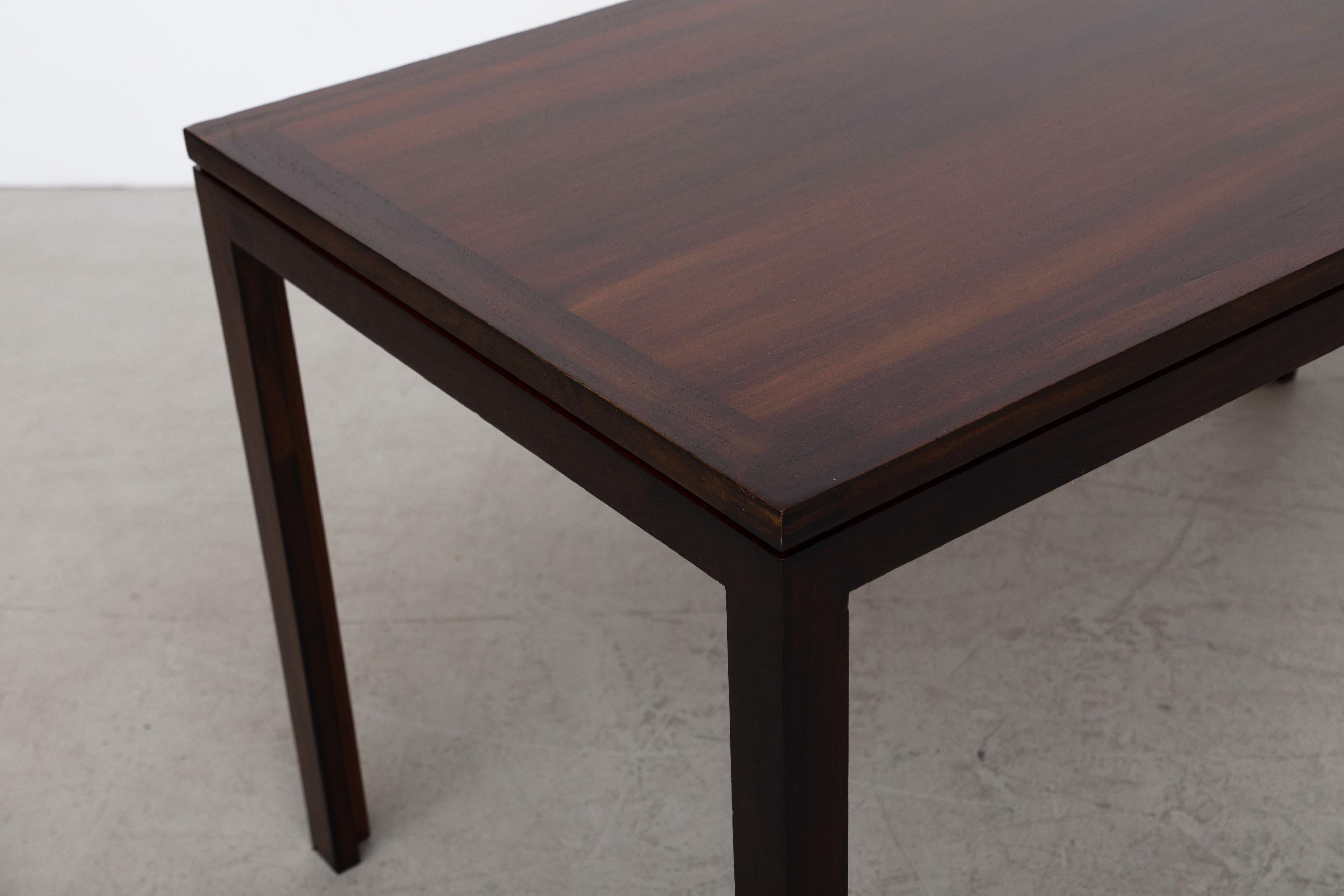 Christian Hvidt Mid-Century Modern Dark Wood Dining Table for Soborg Mobler For Sale 1