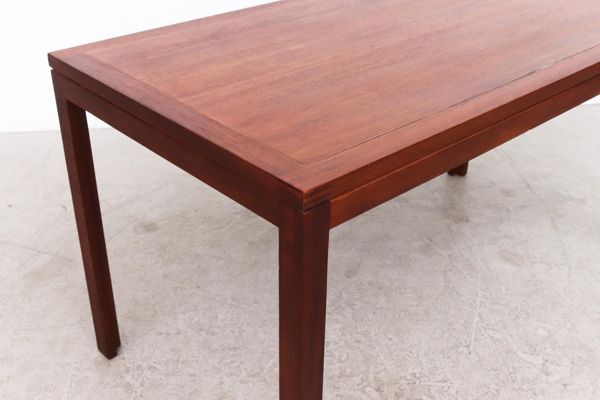 Christian Hvidt Mid-Century Modern Dark Wood Dining Table for Soborg Mobler For Sale 1