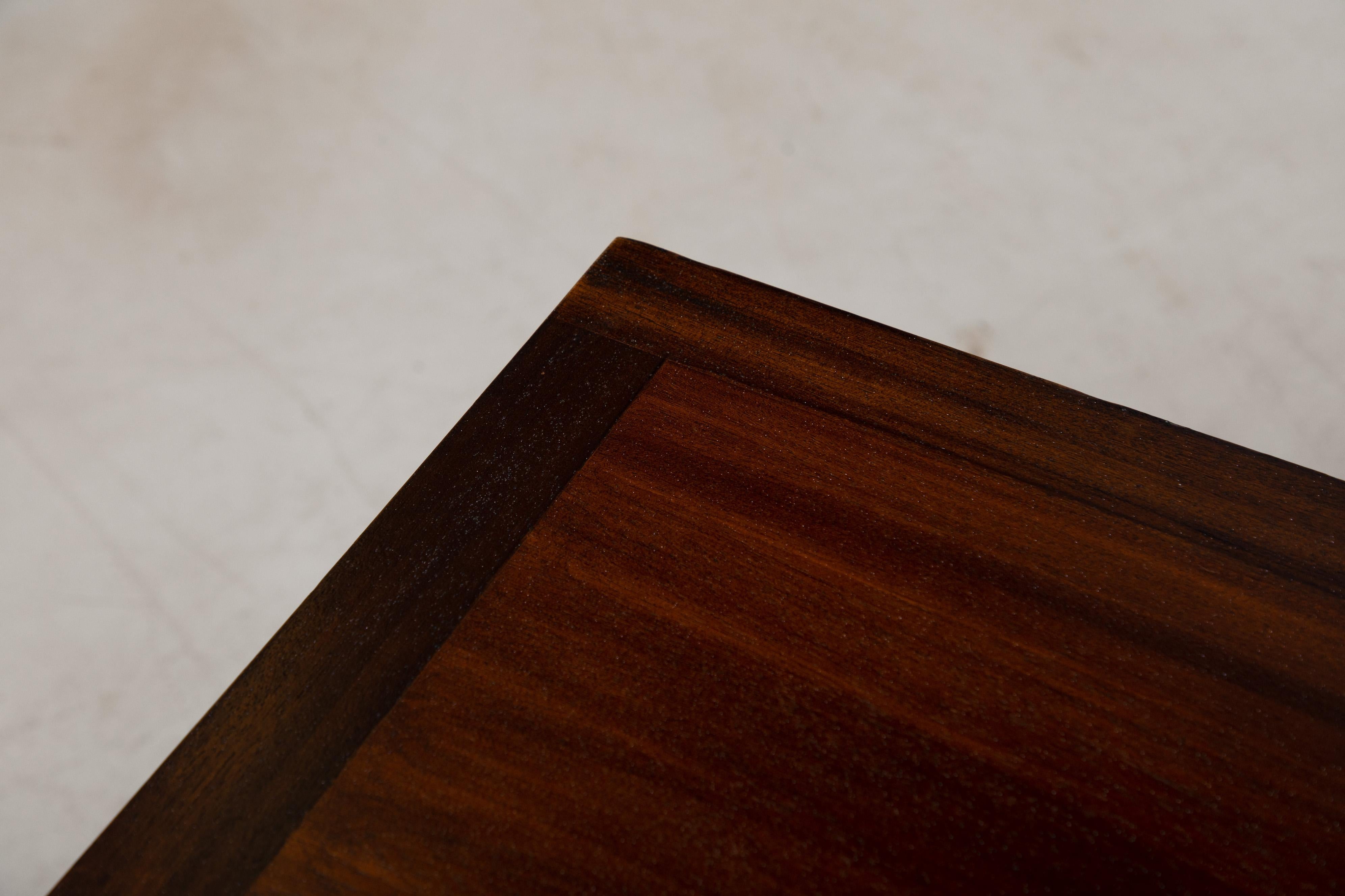Christian Hvidt Mid-Century Modern Dark Wood Dining Table for Soborg Mobler 3