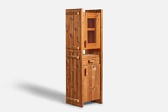 Christian IV, Cabinet, Pine, Glass, Denmark, 1960s