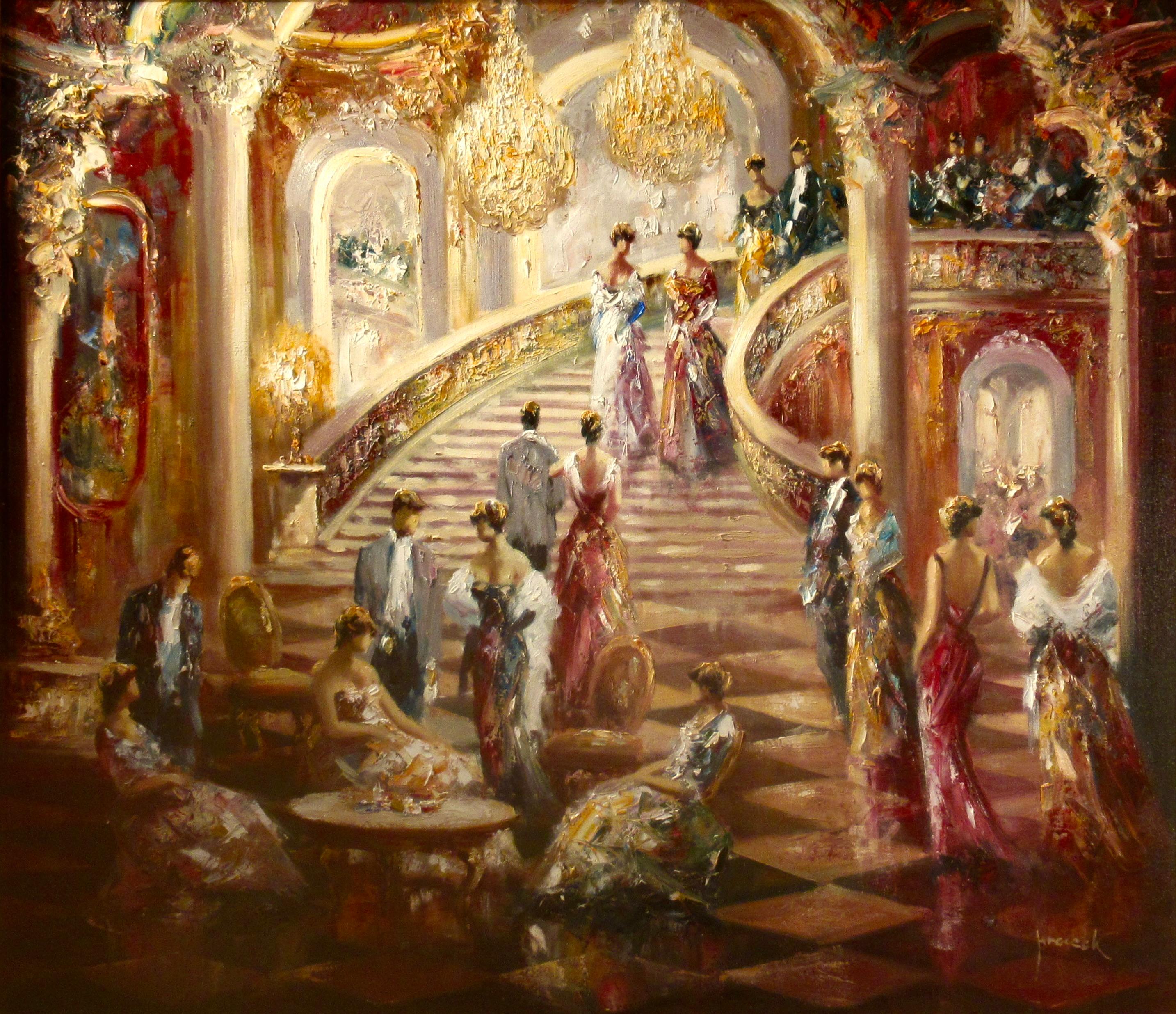 Ballroom - Painting by Christian Jereczec