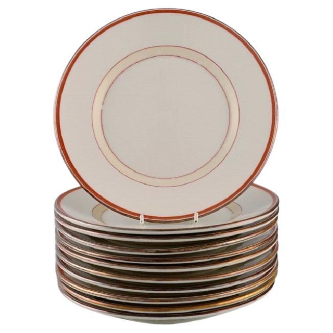 Christian Joachim for Royal Copenhagen, "the Spanish Pattern", 11 Lunch Plates For Sale