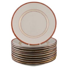 Vintage Christian Joachim for Royal Copenhagen, "the Spanish Pattern", 11 Lunch Plates