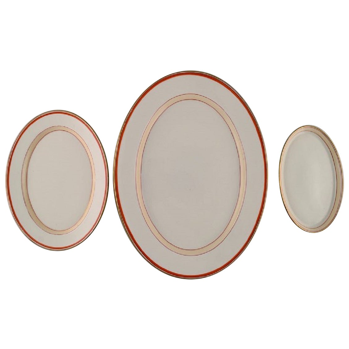 Plateau et deux plats « The Spanish Pattern » de Christian Joachim, Royal Copenhagen en vente