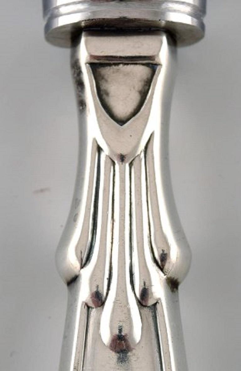 Art Deco Christian Knudsen Hansen, Danish Silversmith, President Cake Knife in Silver