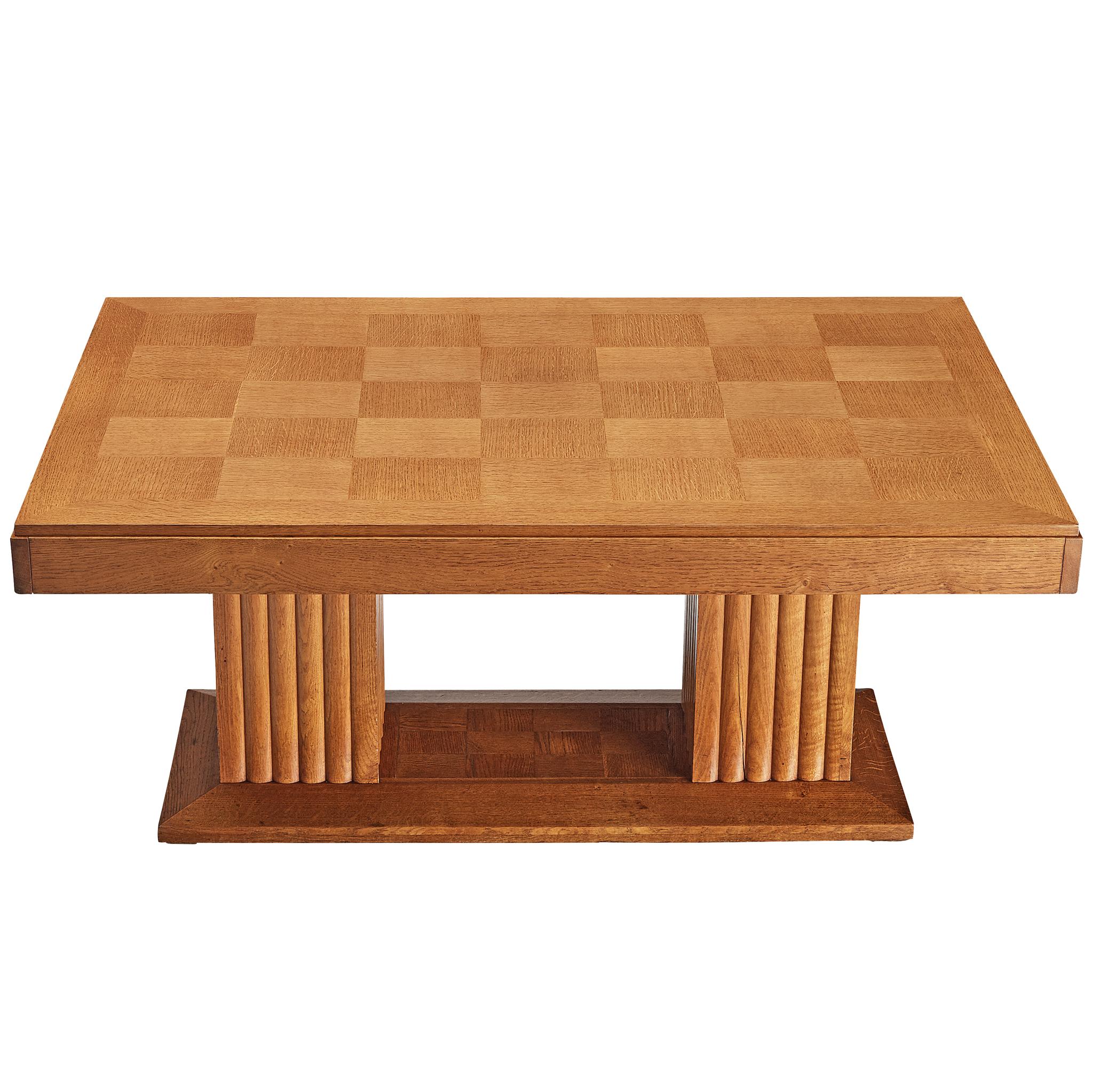 Christian Krass Table in Oak with Inlayed Top For Sale 4