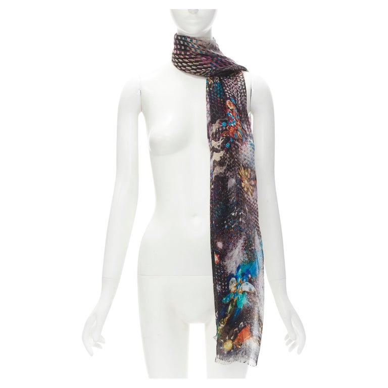 Christian Lacroix // Pink & Multicolor Silk Twill Fashion World Map Scarf –  VSP Consignment