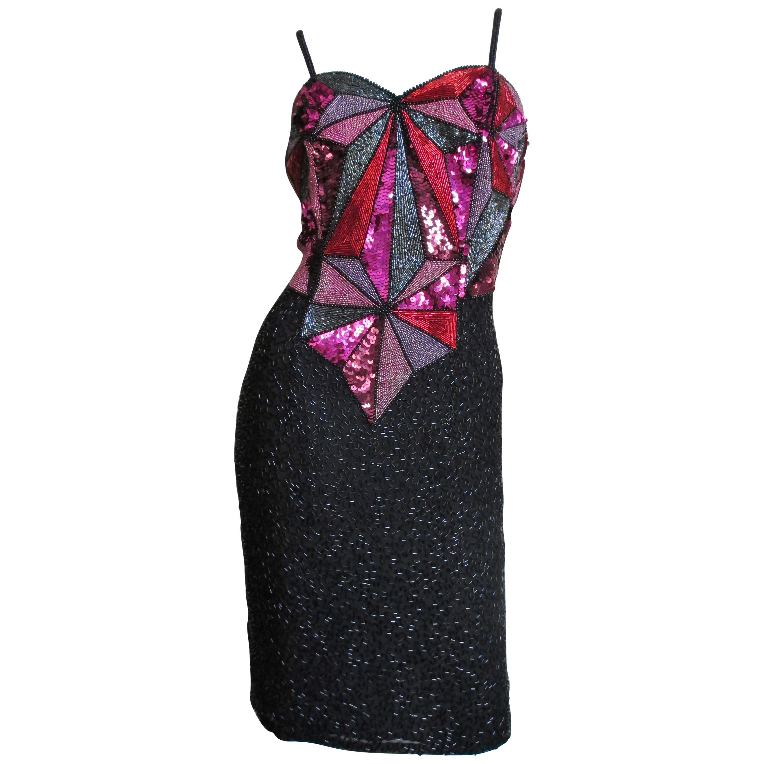 Pretty 2000s Christian Lacroix Bazar Black Silk Chiffon Top or Light Jacket w Lace Finishes