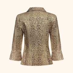 Christian Lacroix 1990s Gold Baroque Brocade Jacket