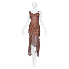 Robe froncée en mousseline de soie à motif paisley, Christian Lacroix, 1994