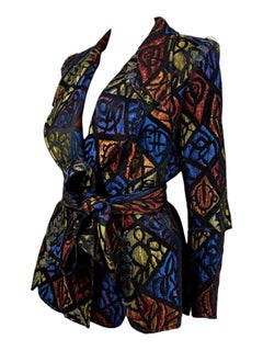 Christian Lacroix 1999 multicolor jacquard jacket