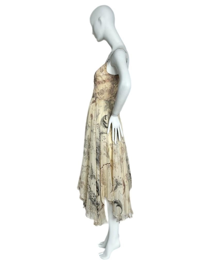 CHRISTIAN LACROIX 2006 Vintage Runway Ad Editorial Silk Fairy Dress In New Condition In Leonardo, NJ