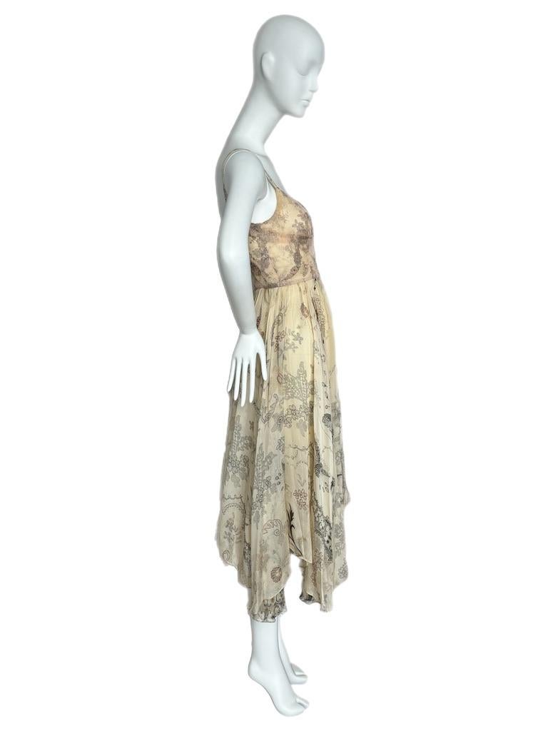 Women's CHRISTIAN LACROIX 2006 Vintage Runway Ad Editorial Silk Fairy Dress