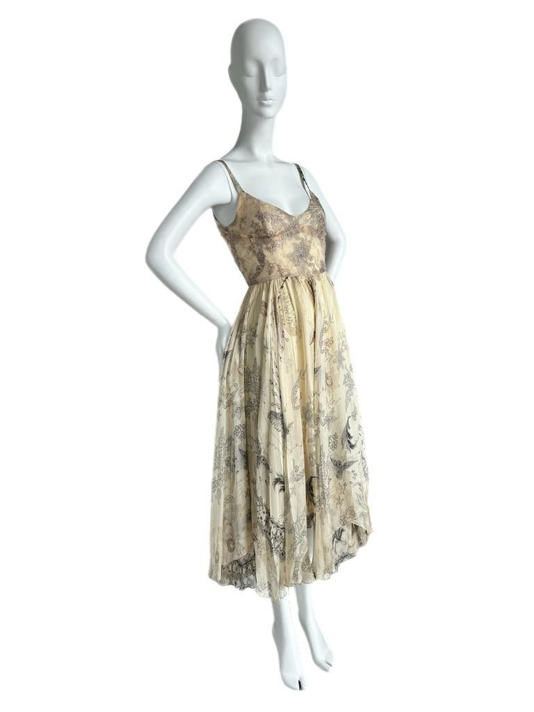 CHRISTIAN LACROIX 2006 Vintage Runway Ad Editorial Silk Fairy Dress 1