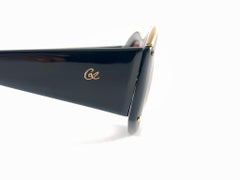 Christian Lacroix 7316 Lunettes de soleil vintage baroque noir et or 1980's Autriche