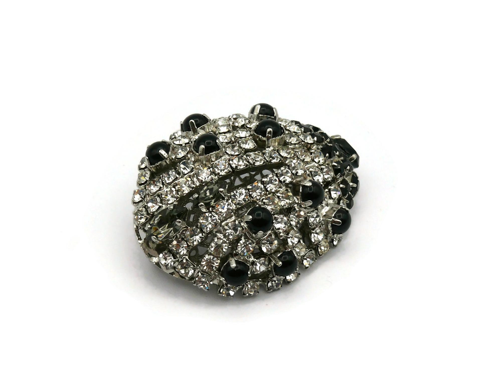 CHRISTIAN LACROIX (Attributed To) Vintage Jewelled Ladybug Brooch For Sale 3