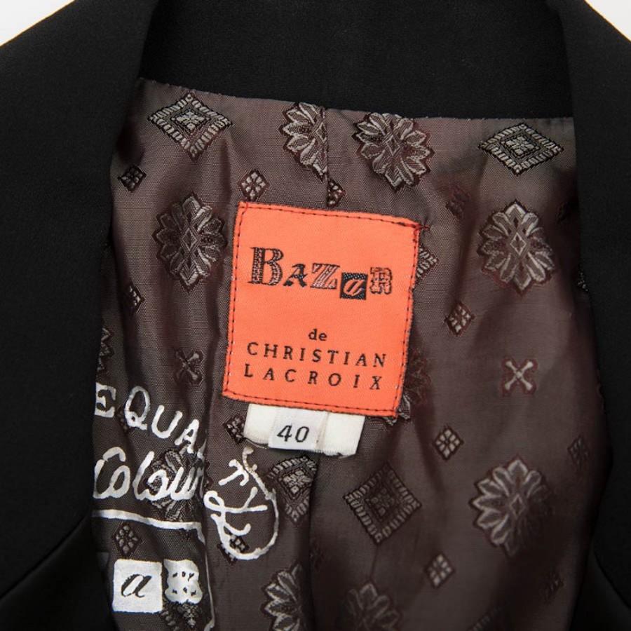 Smoking nero Christian Lacroix Bazar in vendita 9