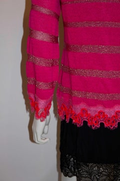 Christian Lacroix Bazzar Pink Cami and Cardigan