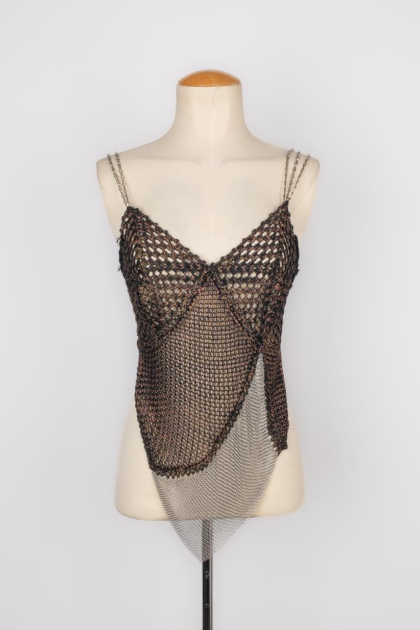 Christian Lacroix Black and Brown Tone Mesh Set  For Sale 4