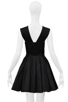 Christian Lacroix Black Cotton Mini Dress