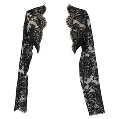 Christian Lacroix Black Lace Short Jacket