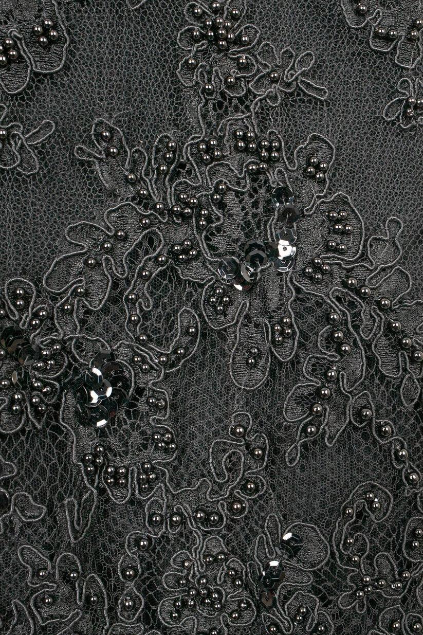 Christian Lacroix Black Lace Skirt  For Sale 4